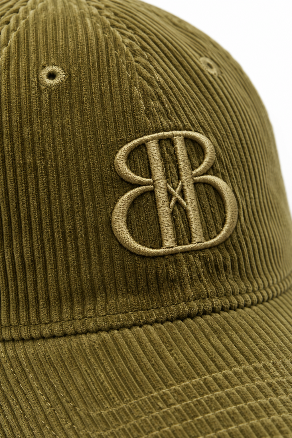 Olive Corduroy Cap
