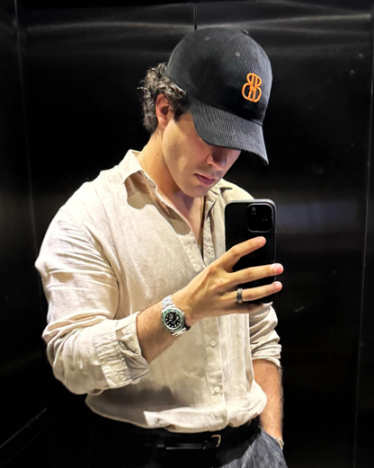 BERNNY Corduroy Black and Orange