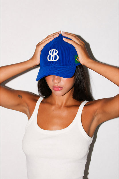 BERNNY Brazil World Cup Corduroy Blue Cap