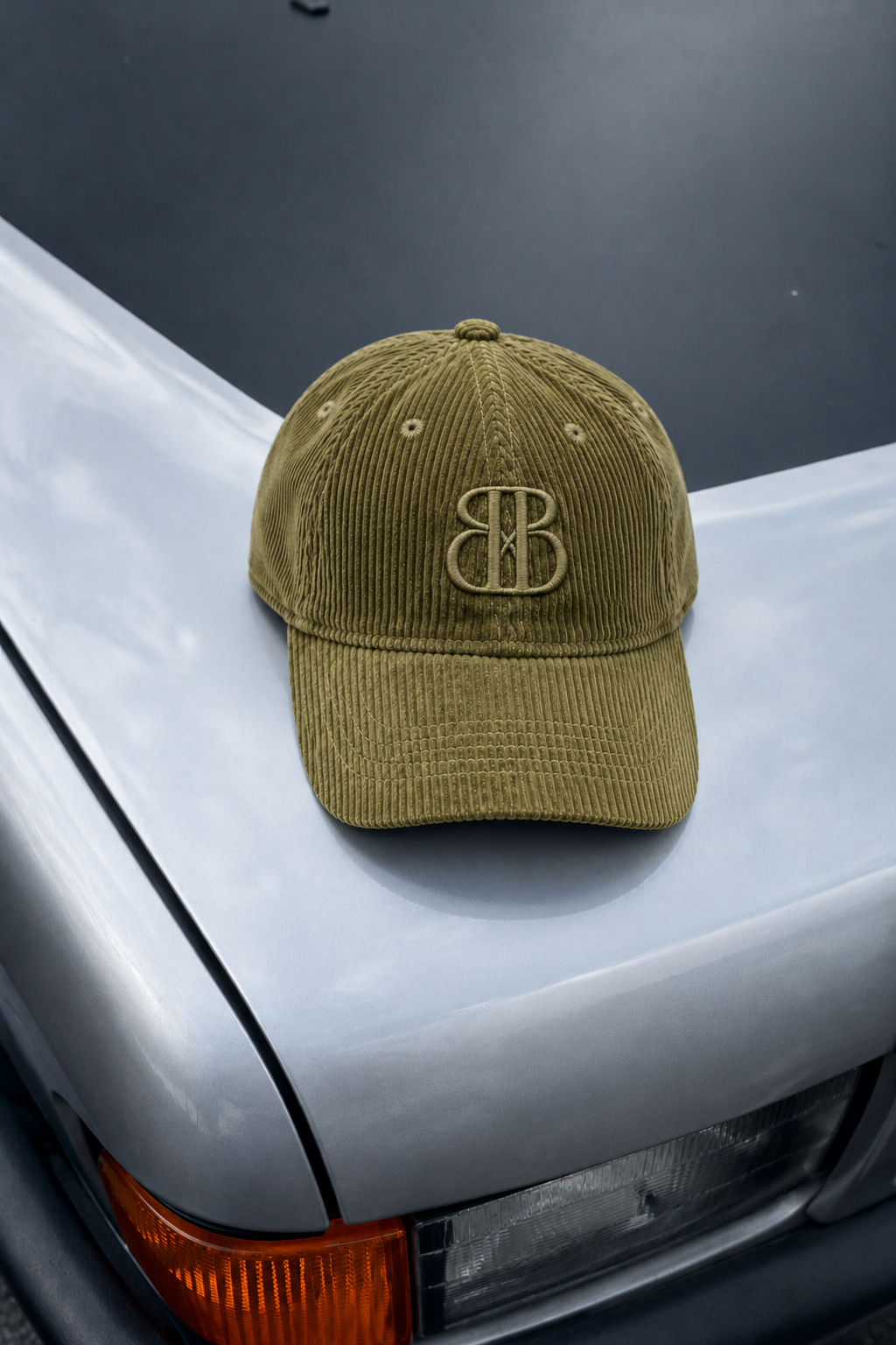 Olive Corduroy Cap