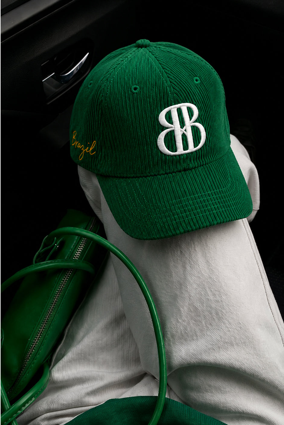 BERNNY Brazil World Cup Corduroy Green Cap
