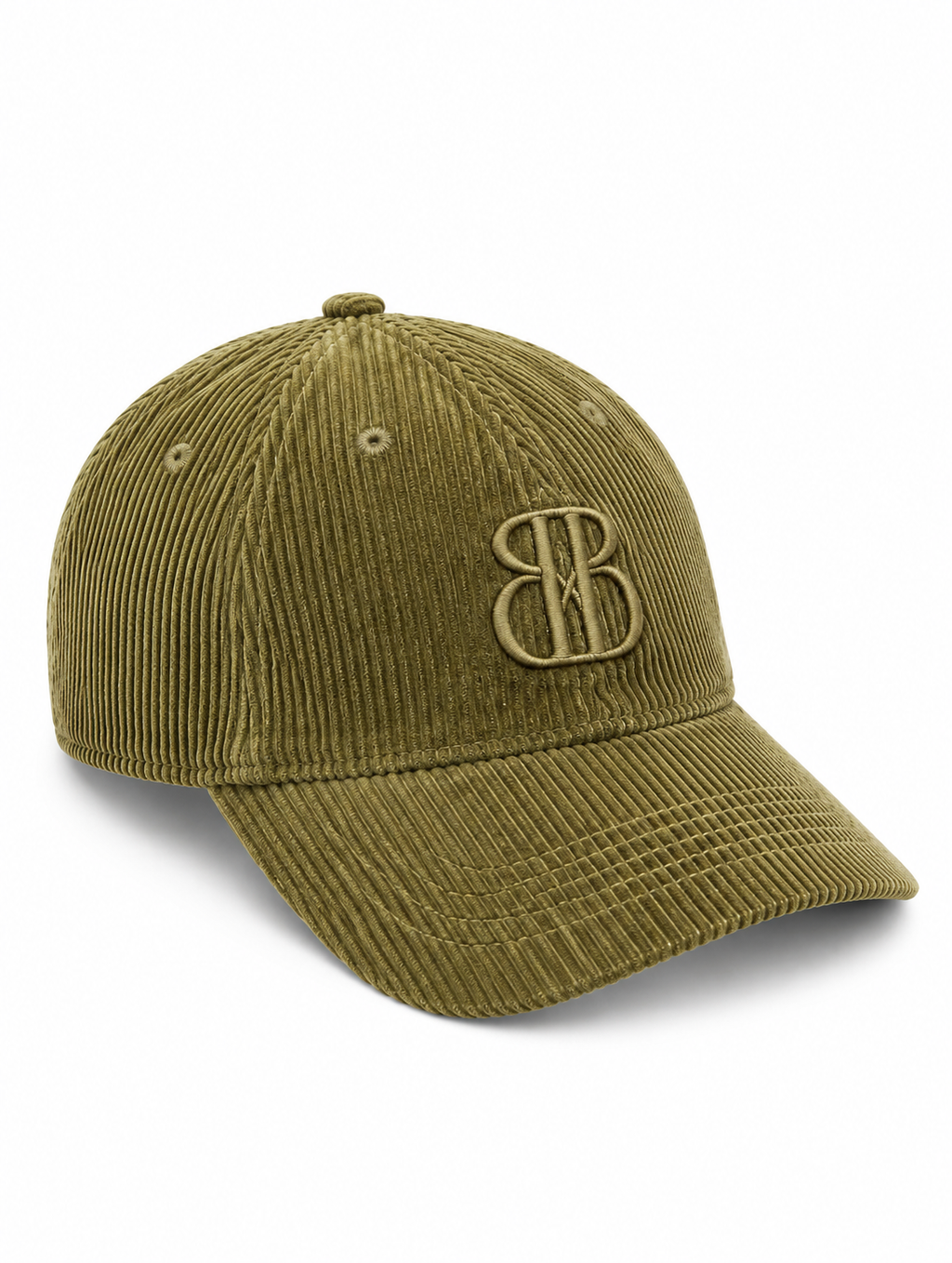 Olive Corduroy Cap