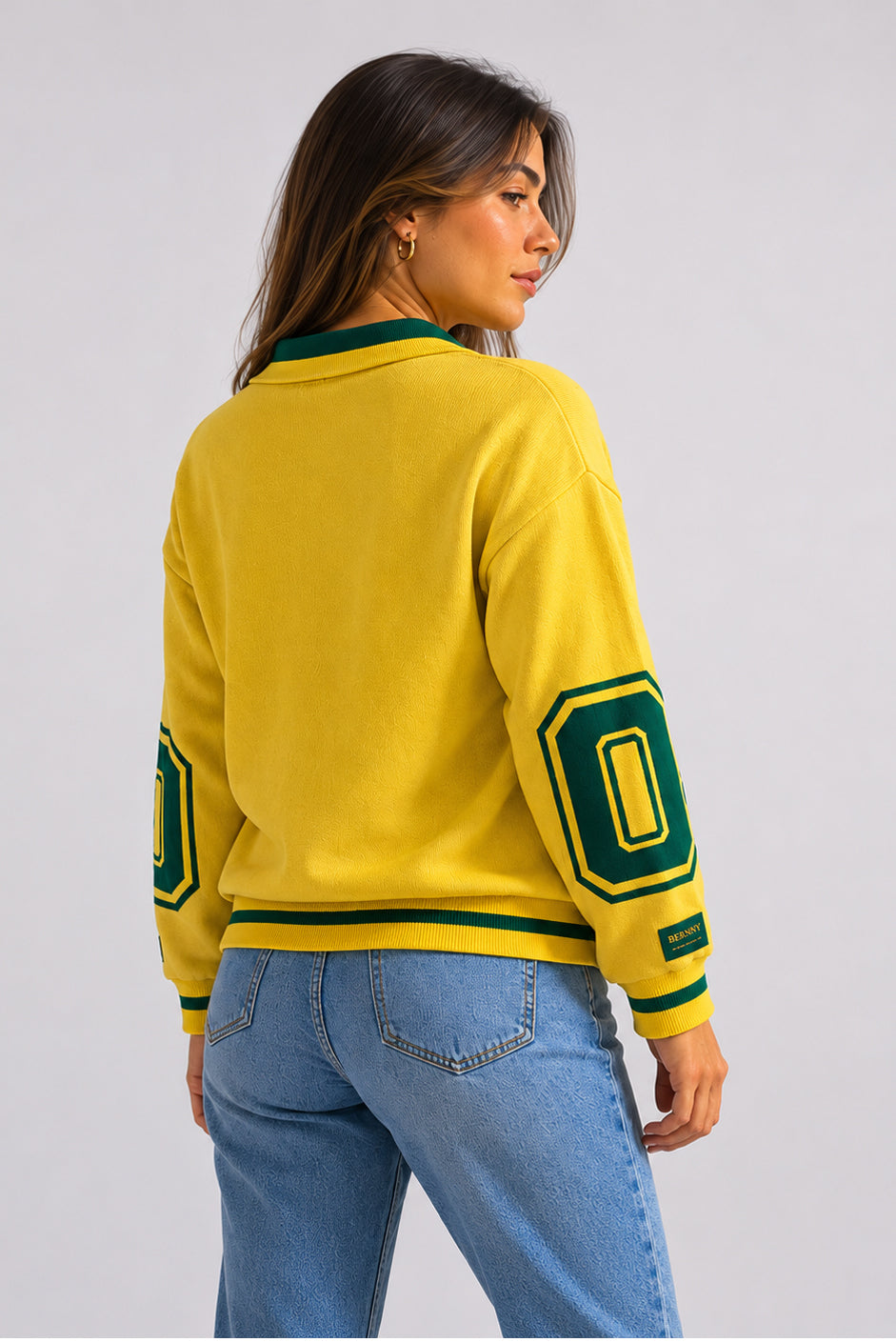 BERNNY 13 World Cup Female Sweater – Mid-Sleeve, One Size, Oversized Fit