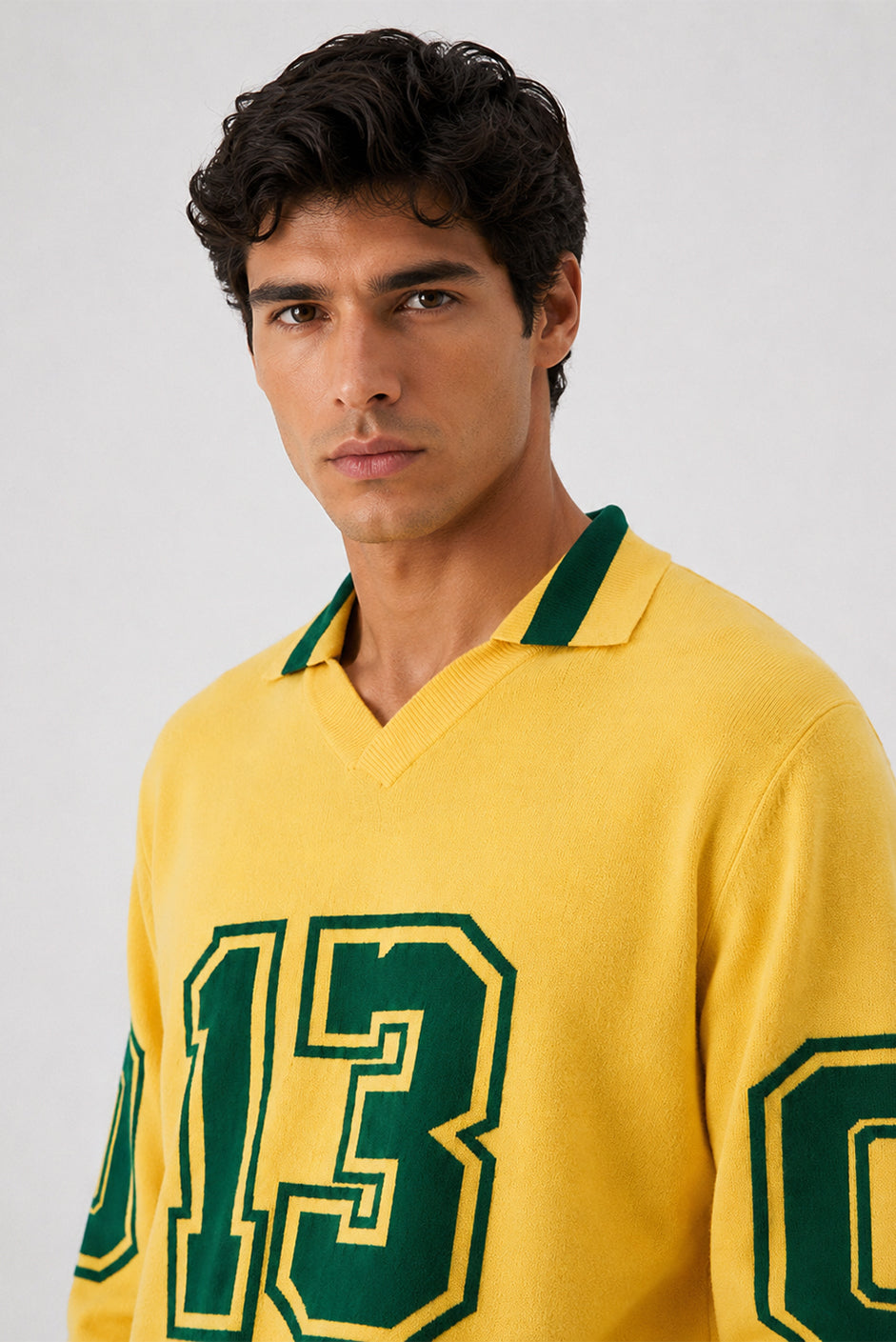 BERNNY 13 World Cup Male Sweater – Mid-Sleeve, One Size, Oversized Fit
