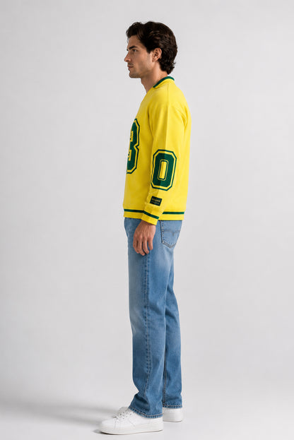 BERNNY 13 World Cup Male Sweater – Mid-Sleeve, One Size, Oversized Fit
